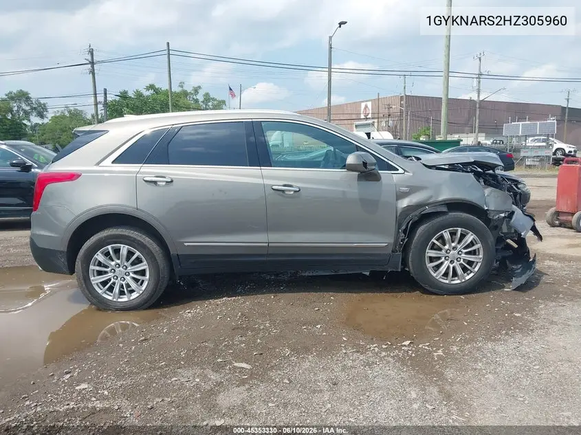 2017 Cadillac Xt5 VIN: 1GYKNARS2HZ305960 Lot: 45353330