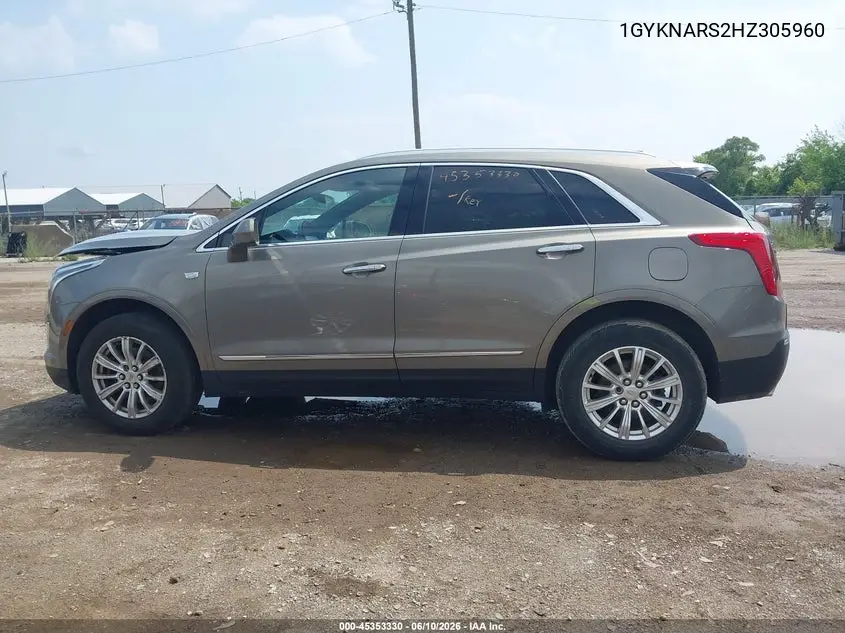 2017 Cadillac Xt5 VIN: 1GYKNARS2HZ305960 Lot: 45353330
