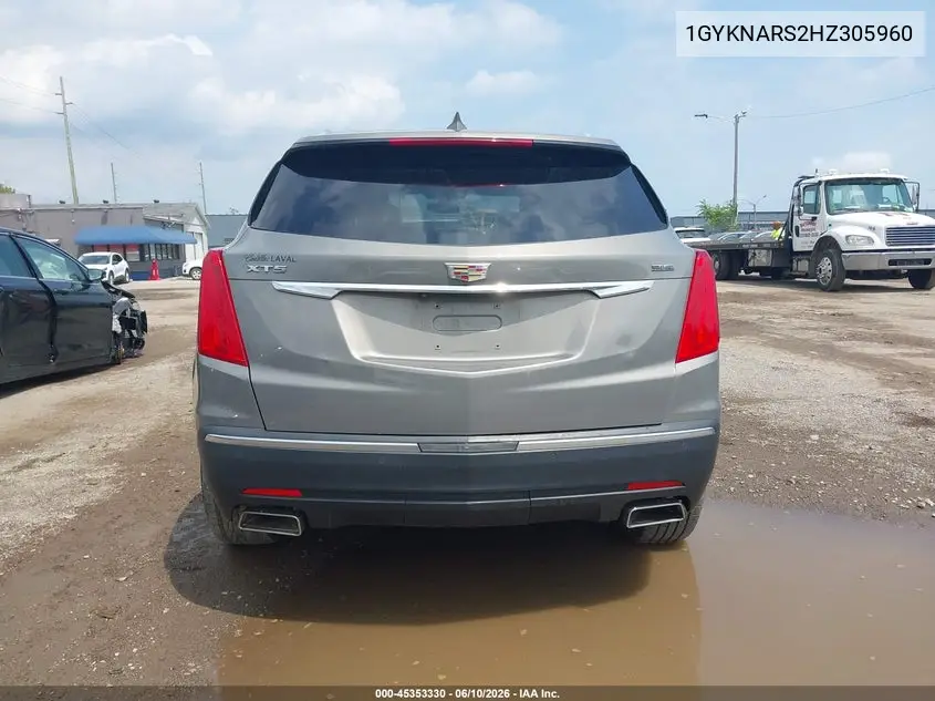 2017 Cadillac Xt5 VIN: 1GYKNARS2HZ305960 Lot: 45353330