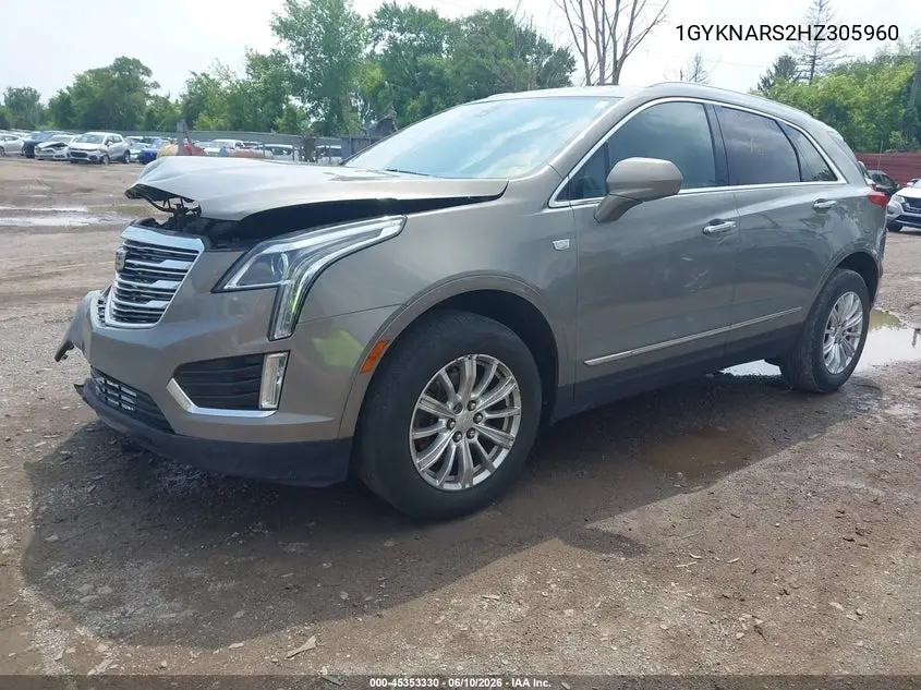 2017 Cadillac Xt5 VIN: 1GYKNARS2HZ305960 Lot: 45353330