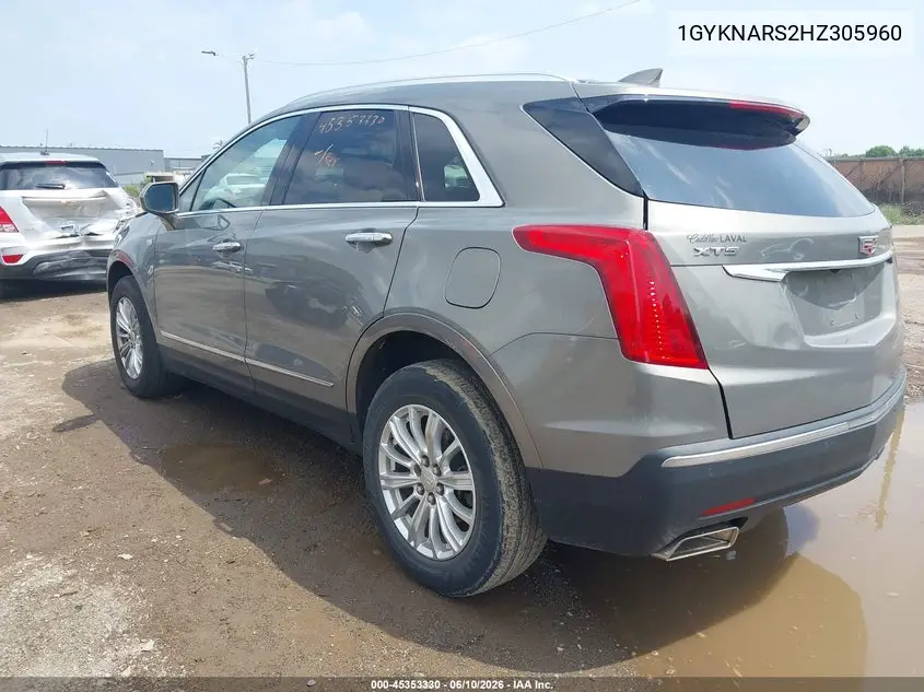 2017 Cadillac Xt5 VIN: 1GYKNARS2HZ305960 Lot: 45353330