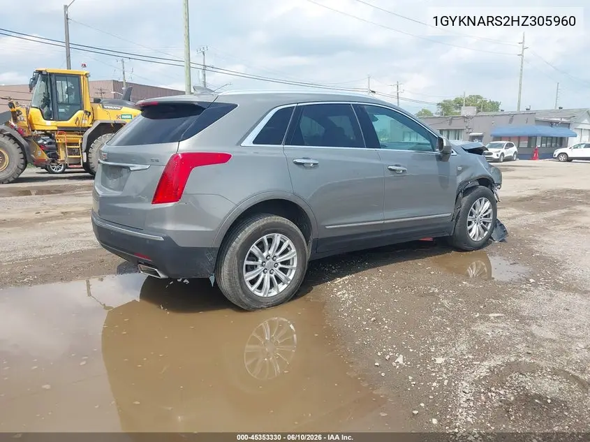 2017 Cadillac Xt5 VIN: 1GYKNARS2HZ305960 Lot: 45353330