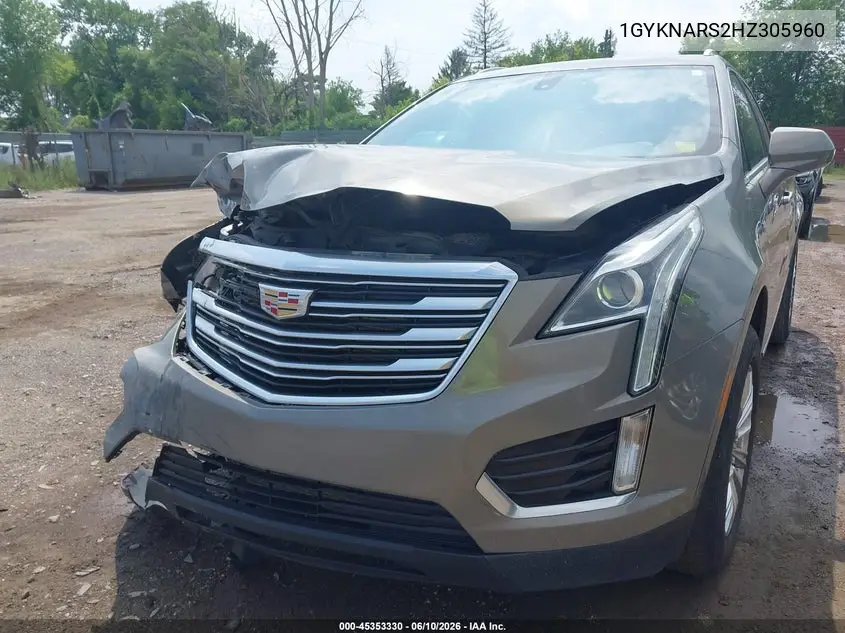 2017 Cadillac Xt5 VIN: 1GYKNARS2HZ305960 Lot: 45353330