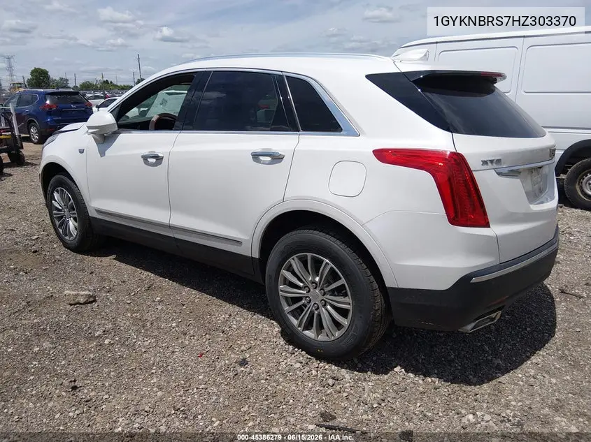 2017 Cadillac Xt5 Luxury VIN: 1GYKNBRS7HZ303370 Lot: 45386279
