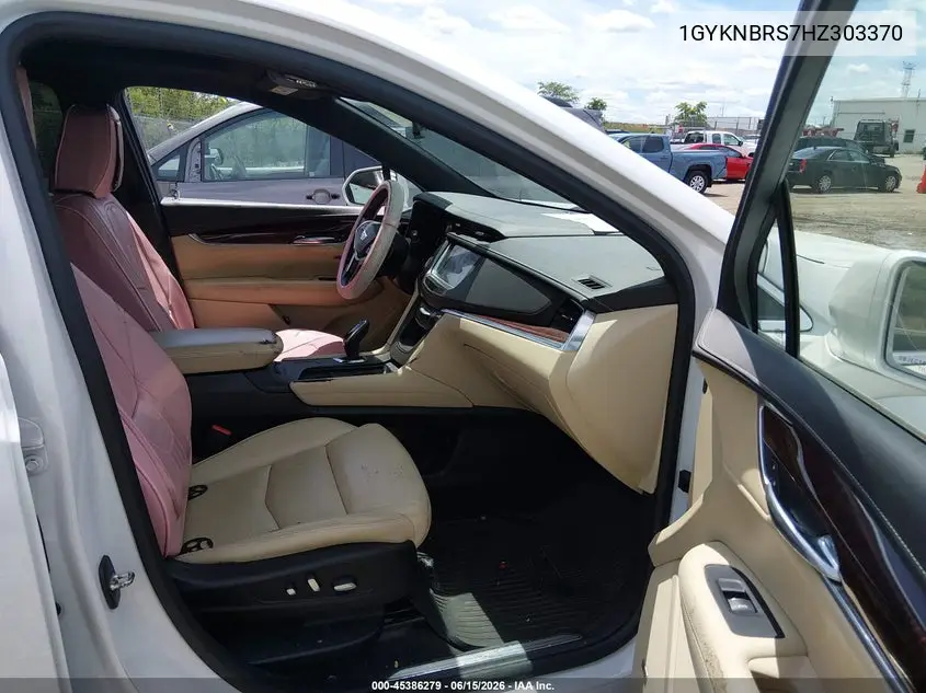 2017 Cadillac Xt5 Luxury VIN: 1GYKNBRS7HZ303370 Lot: 45386279