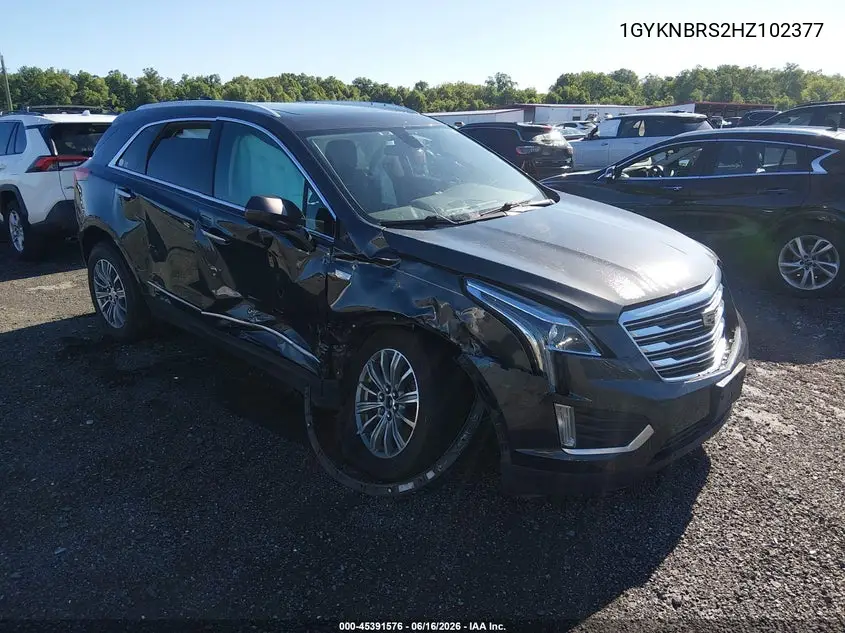 2017 Cadillac Xt5 Luxury VIN: 1GYKNBRS2HZ102377 Lot: 45391576