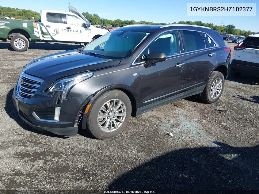 2017 Cadillac Xt5 Luxury VIN: 1GYKNBRS2HZ102377 Lot: 45391576