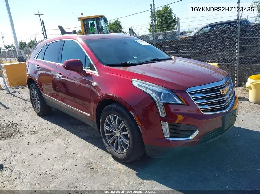 2017 Cadillac Xt5 Luxury VIN: 1GYKNDRS2HZ123435 Lot: 45400568