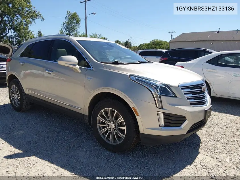 2017 Cadillac Xt5 Luxury VIN: 1GYKNBRS3HZ133136 Lot: 45439035