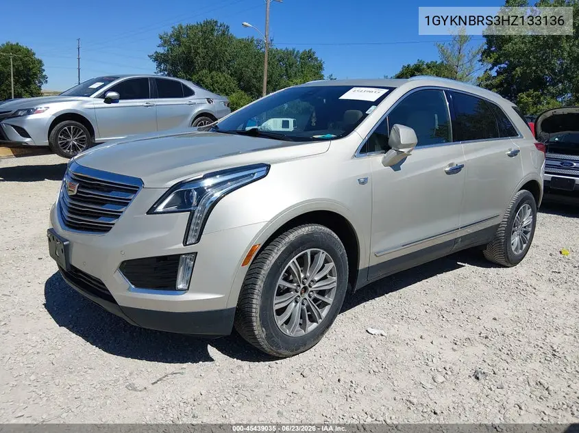 2017 Cadillac Xt5 Luxury VIN: 1GYKNBRS3HZ133136 Lot: 45439035