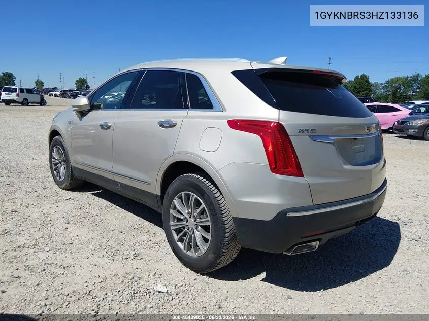 2017 Cadillac Xt5 Luxury VIN: 1GYKNBRS3HZ133136 Lot: 45439035