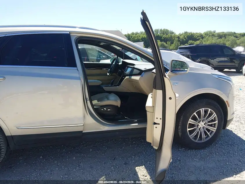 2017 Cadillac Xt5 Luxury VIN: 1GYKNBRS3HZ133136 Lot: 45439035