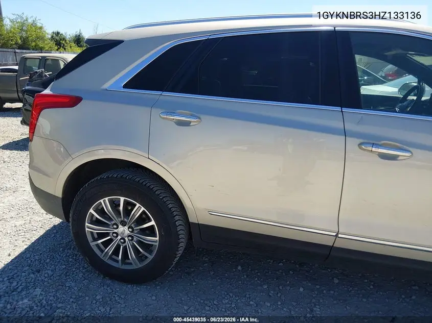 2017 Cadillac Xt5 Luxury VIN: 1GYKNBRS3HZ133136 Lot: 45439035