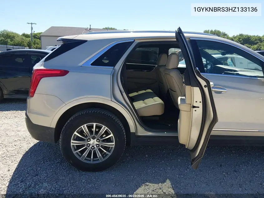 2017 Cadillac Xt5 Luxury VIN: 1GYKNBRS3HZ133136 Lot: 45439035