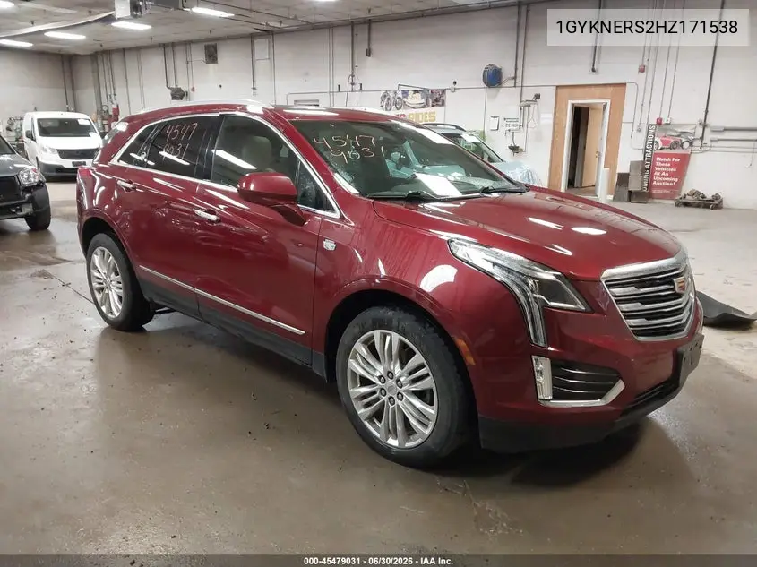 2017 Cadillac Xt5 Premium Luxury VIN: 1GYKNERS2HZ171538 Lot: 45479031