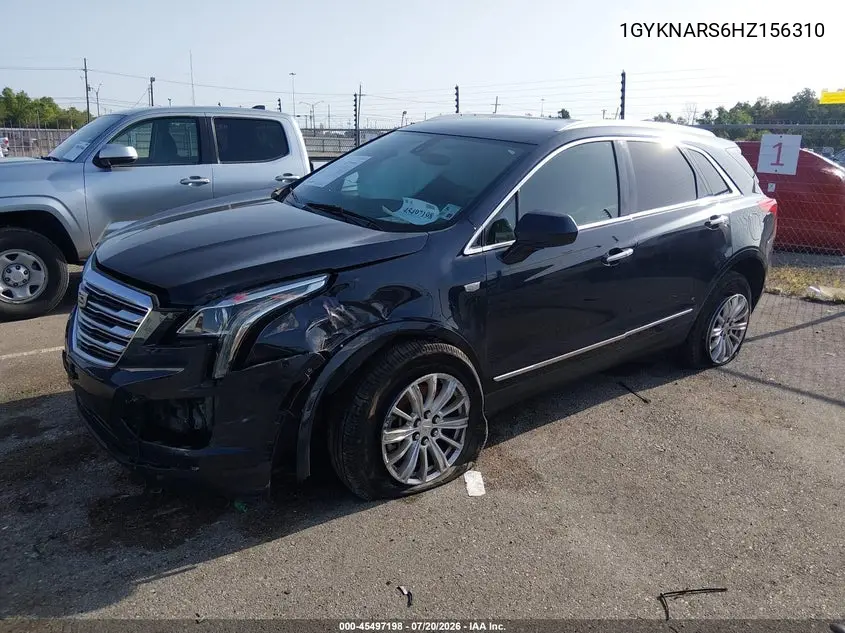 2017 Cadillac Xt5 Standard VIN: 1GYKNARS6HZ156310 Lot: 45497198