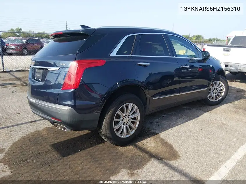 2017 Cadillac Xt5 Standard VIN: 1GYKNARS6HZ156310 Lot: 45497198