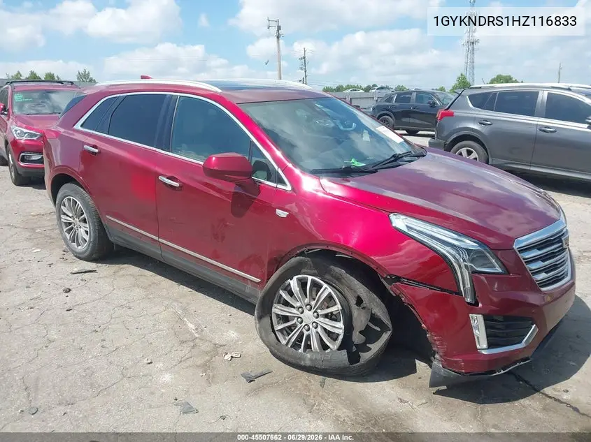 2017 Cadillac Xt5 Luxury VIN: 1GYKNDRS1HZ116833 Lot: 45507662