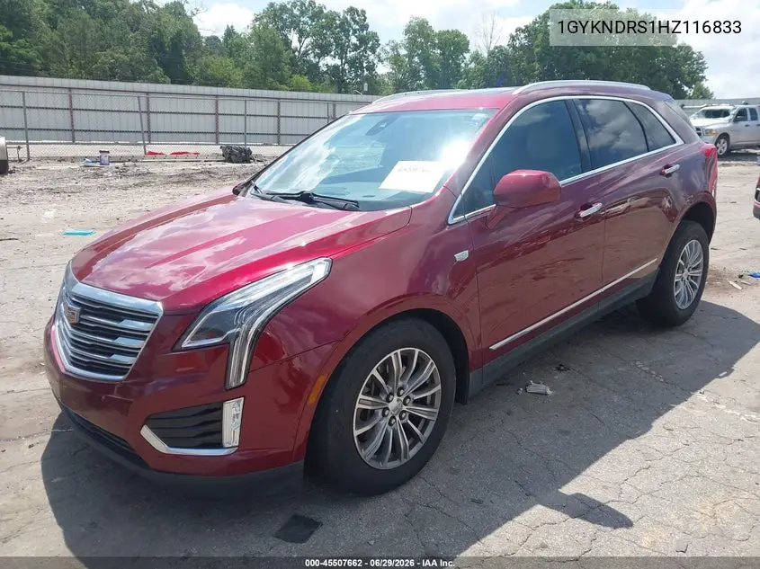 2017 Cadillac Xt5 Luxury VIN: 1GYKNDRS1HZ116833 Lot: 45507662