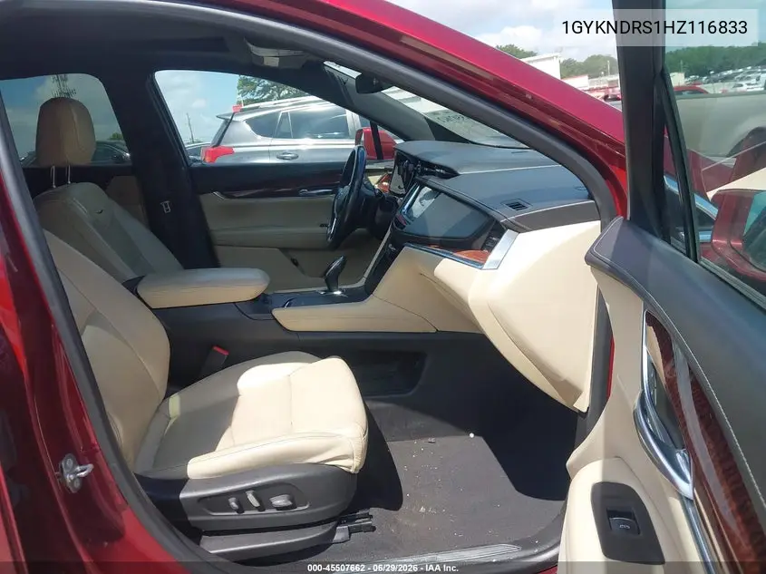 2017 Cadillac Xt5 Luxury VIN: 1GYKNDRS1HZ116833 Lot: 45507662