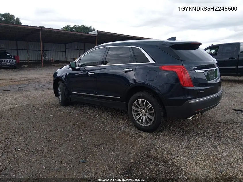 2017 Cadillac Xt5 Luxury VIN: 1GYKNDRS5HZ245500 Lot: 45515147