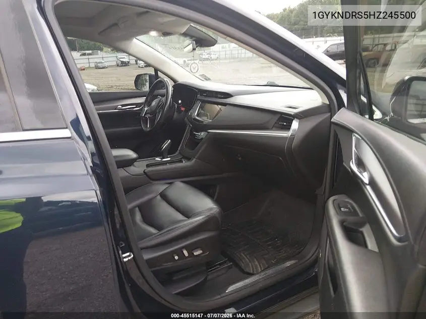 2017 Cadillac Xt5 Luxury VIN: 1GYKNDRS5HZ245500 Lot: 45515147