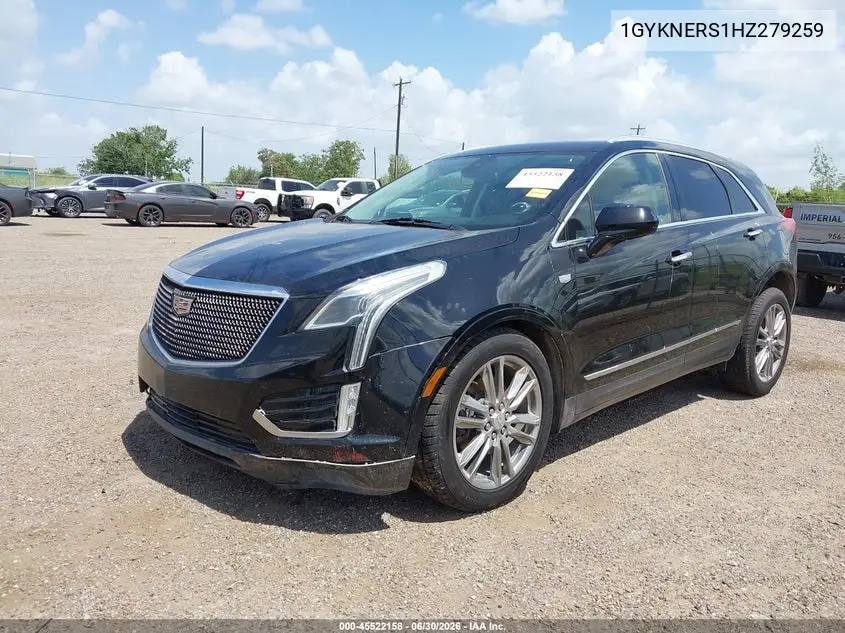 2017 Cadillac Xt5 Premium Luxury VIN: 1GYKNERS1HZ279259 Lot: 45522158