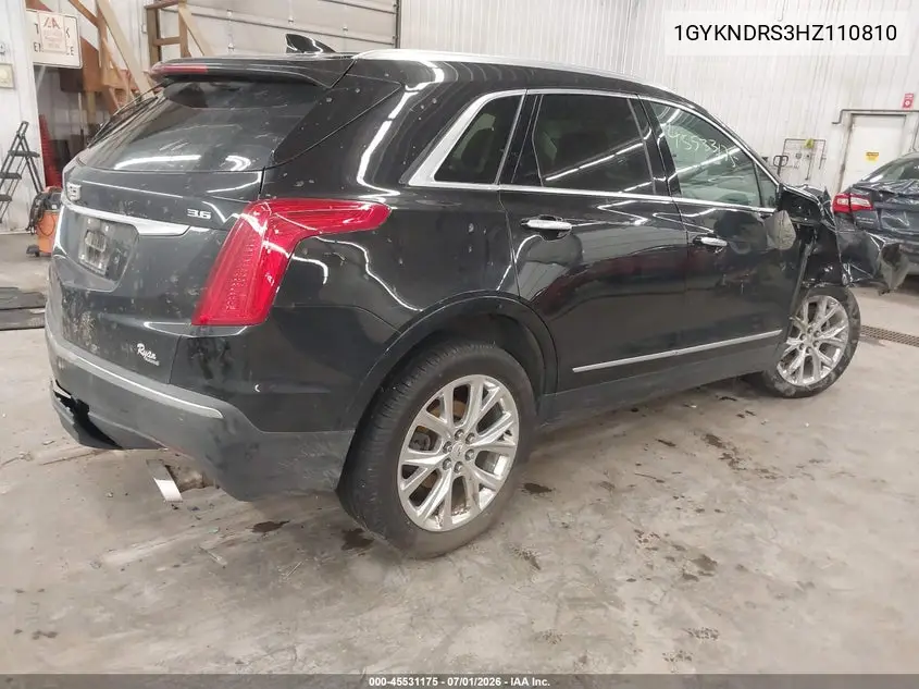 2017 Cadillac Xt5 Luxury VIN: 1GYKNDRS3HZ110810 Lot: 45531175