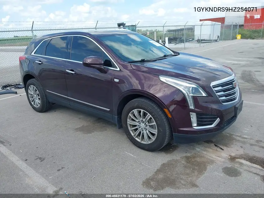2017 Cadillac Xt5 Luxury VIN: 1GYKNDRS9HZ254071 Lot: 45531179