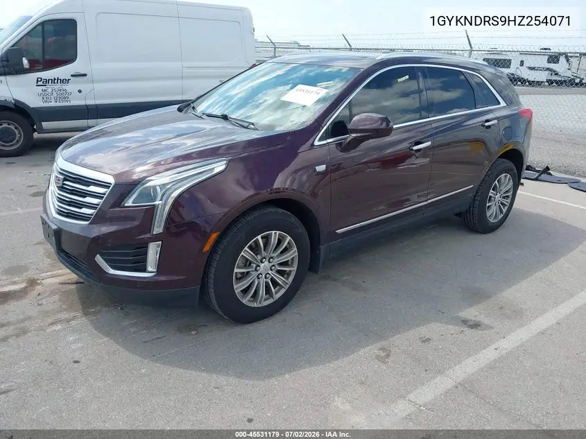 2017 Cadillac Xt5 Luxury VIN: 1GYKNDRS9HZ254071 Lot: 45531179
