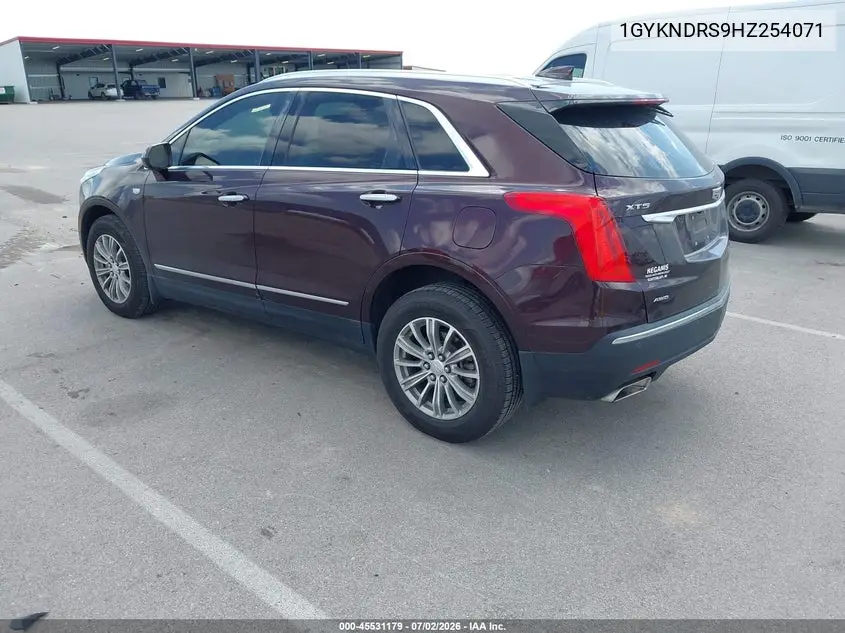 2017 Cadillac Xt5 Luxury VIN: 1GYKNDRS9HZ254071 Lot: 45531179