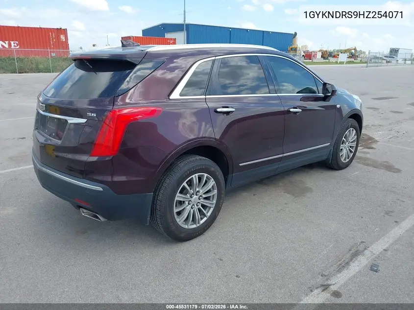 2017 Cadillac Xt5 Luxury VIN: 1GYKNDRS9HZ254071 Lot: 45531179