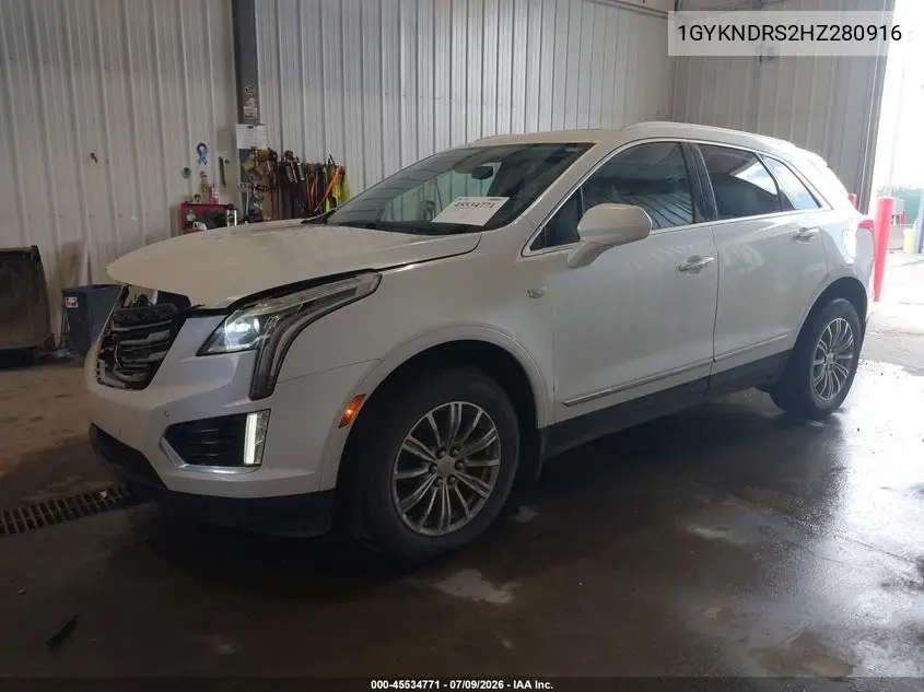 2017 Cadillac Xt5 Luxury VIN: 1GYKNDRS2HZ280916 Lot: 45534771