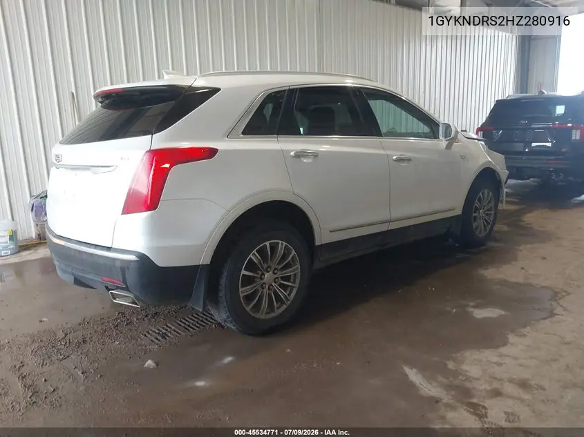 2017 Cadillac Xt5 Luxury VIN: 1GYKNDRS2HZ280916 Lot: 45534771