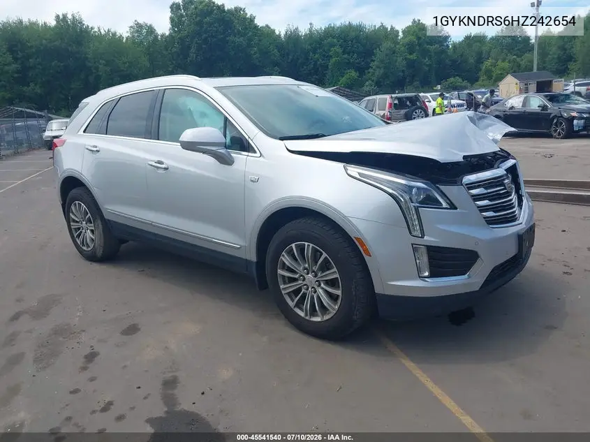 2017 Cadillac Xt5 Luxury VIN: 1GYKNDRS6HZ242654 Lot: 45541540