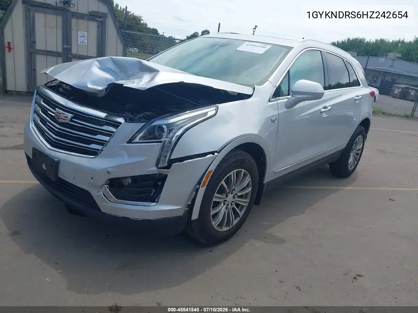 2017 Cadillac Xt5 Luxury VIN: 1GYKNDRS6HZ242654 Lot: 45541540