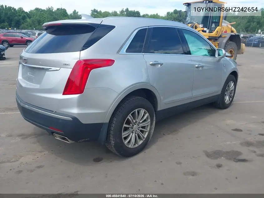 2017 Cadillac Xt5 Luxury VIN: 1GYKNDRS6HZ242654 Lot: 45541540