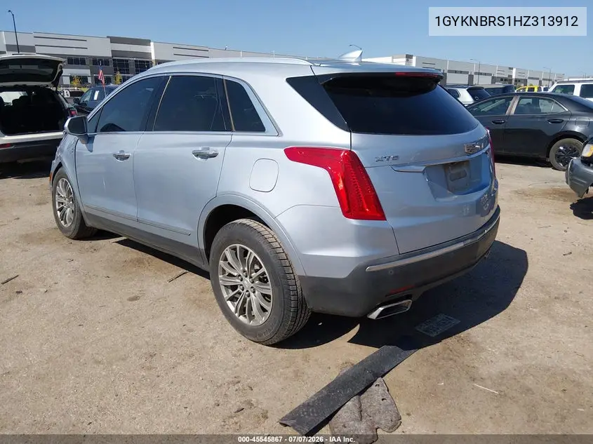 2017 Cadillac Xt5 Luxury VIN: 1GYKNBRS1HZ313912 Lot: 45545867