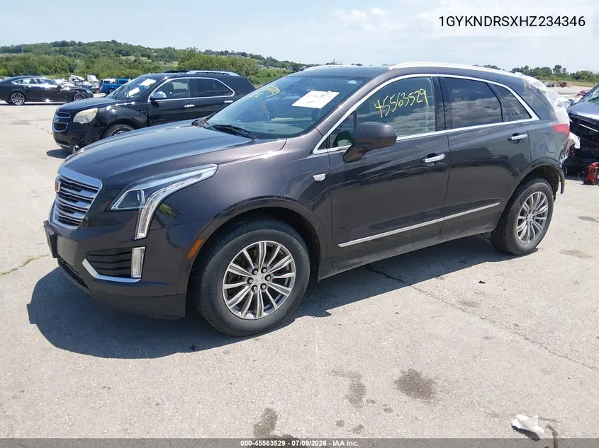 2017 Cadillac Xt5 Luxury VIN: 1GYKNDRSXHZ234346 Lot: 45563529