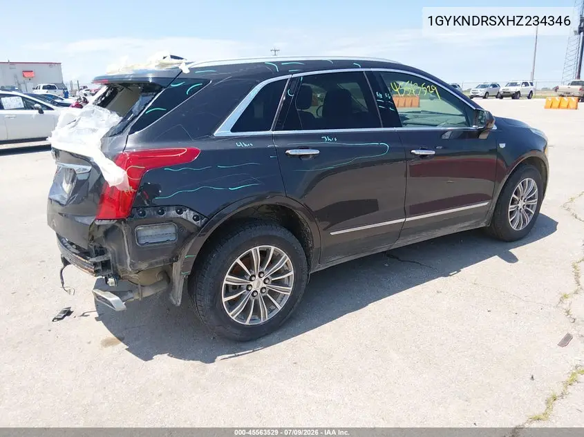 2017 Cadillac Xt5 Luxury VIN: 1GYKNDRSXHZ234346 Lot: 45563529
