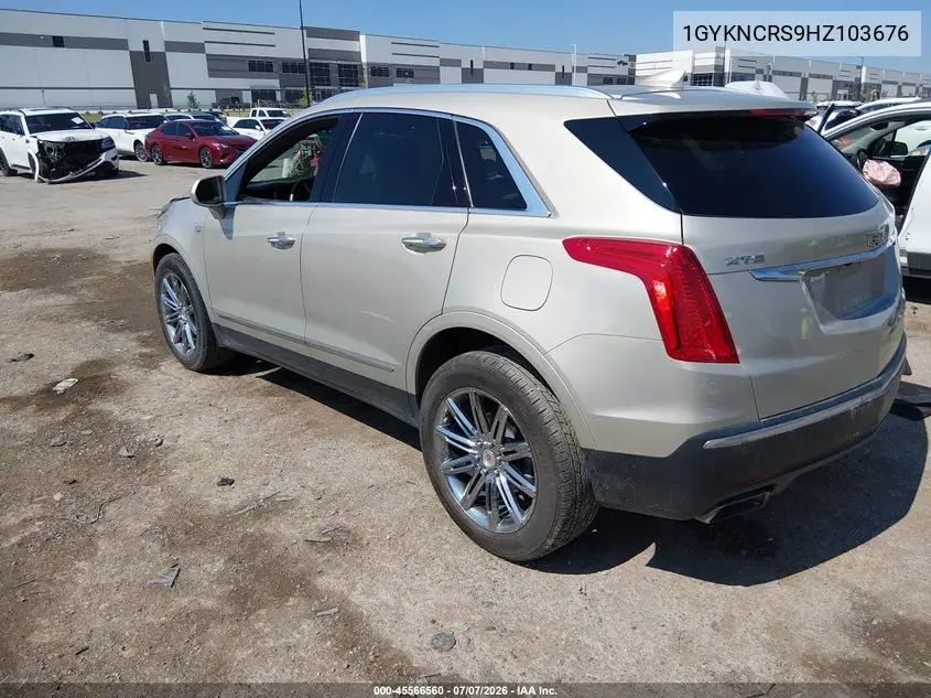 2017 Cadillac Xt5 Premium Luxury VIN: 1GYKNCRS9HZ103676 Lot: 45566560