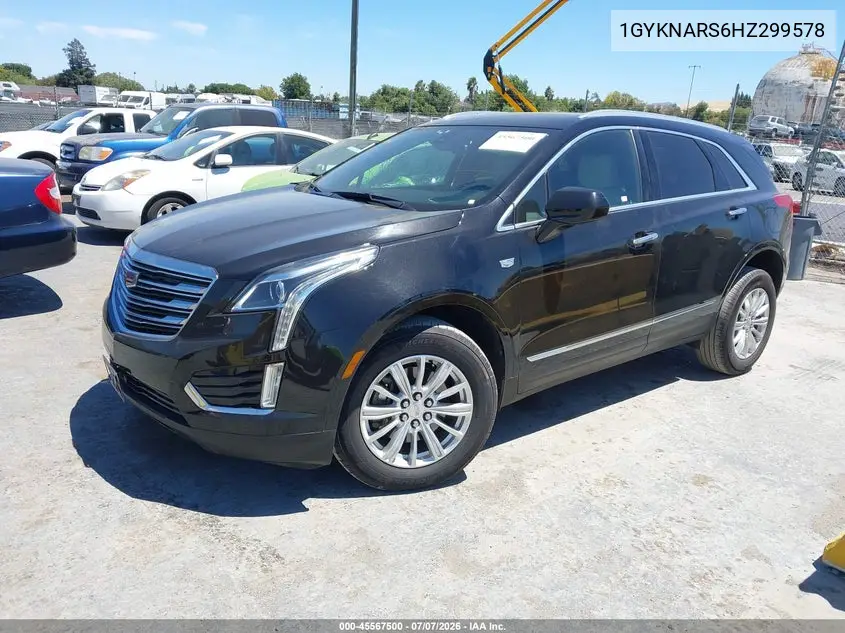2017 Cadillac Xt5 Standard VIN: 1GYKNARS6HZ299578 Lot: 45567500