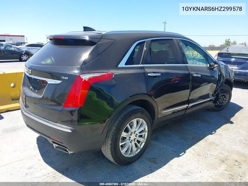 2017 Cadillac Xt5 Standard VIN: 1GYKNARS6HZ299578 Lot: 45567500