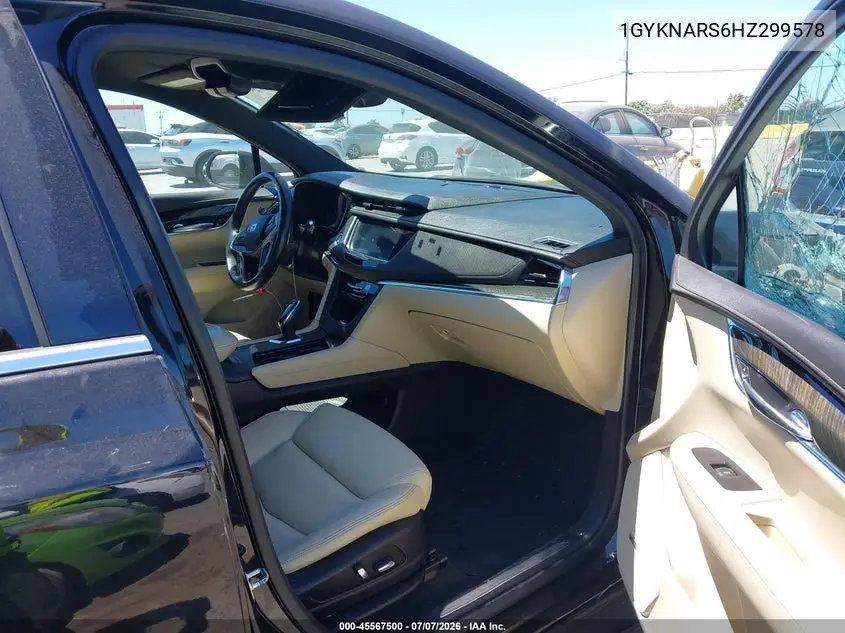 2017 Cadillac Xt5 Standard VIN: 1GYKNARS6HZ299578 Lot: 45567500
