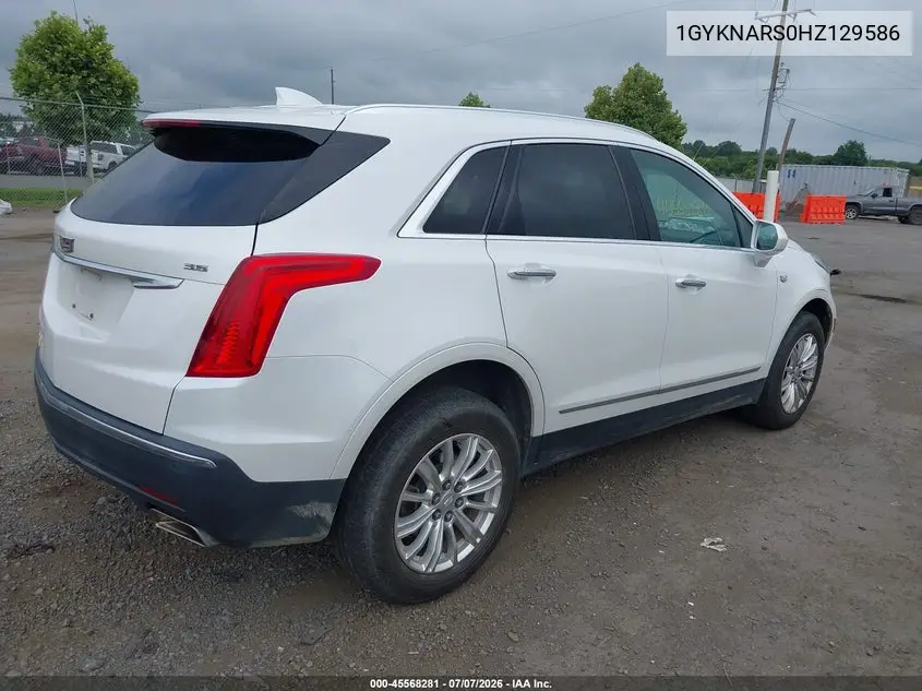 2017 Cadillac Xt5 Standard VIN: 1GYKNARS0HZ129586 Lot: 45568281