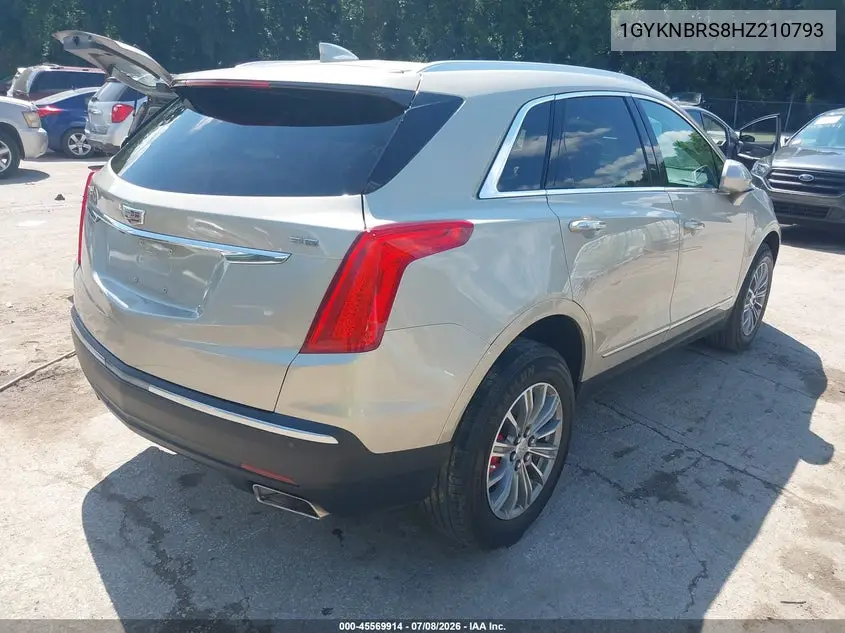 2017 Cadillac Xt5 Luxury VIN: 1GYKNBRS8HZ210793 Lot: 45569914