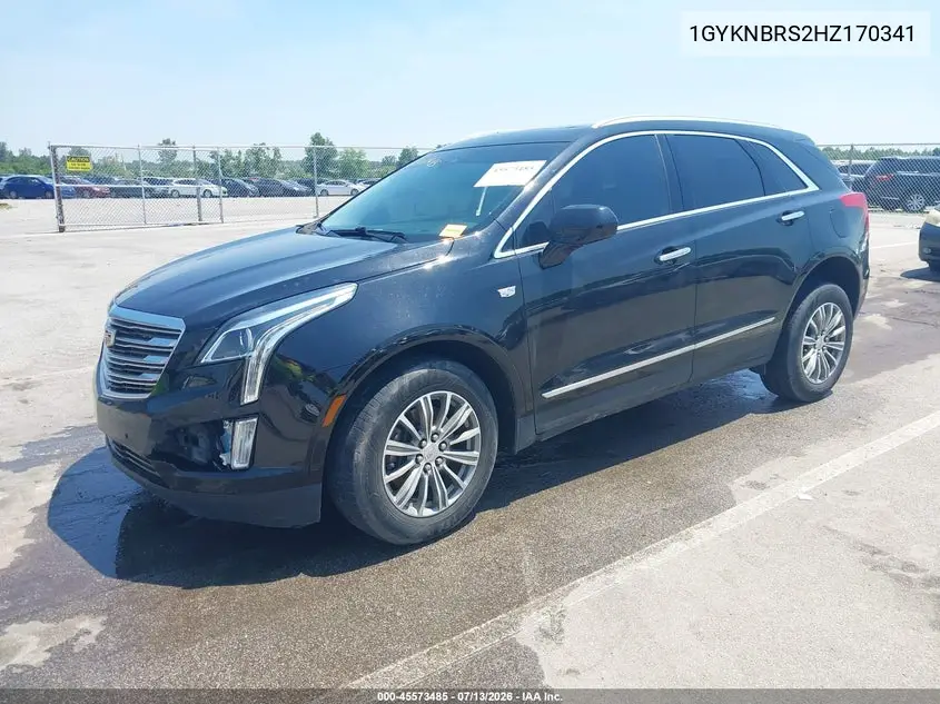 2017 Cadillac Xt5 Luxury VIN: 1GYKNBRS2HZ170341 Lot: 45573485