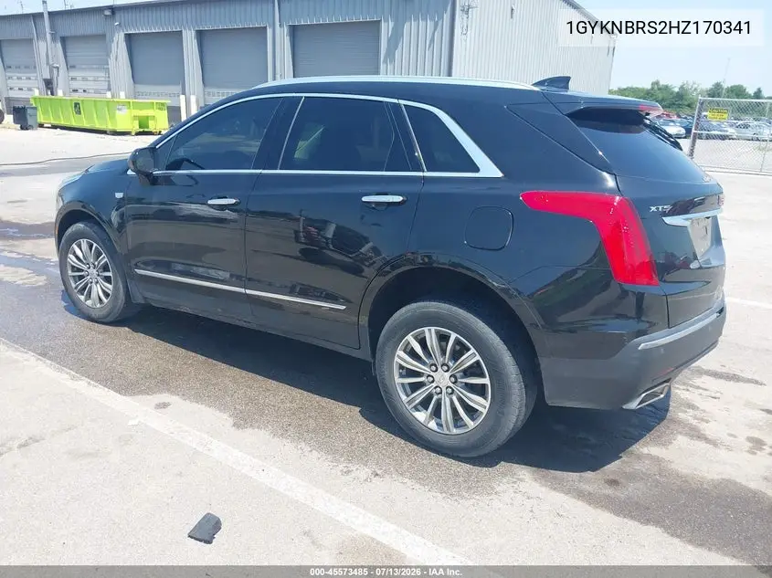 2017 Cadillac Xt5 Luxury VIN: 1GYKNBRS2HZ170341 Lot: 45573485
