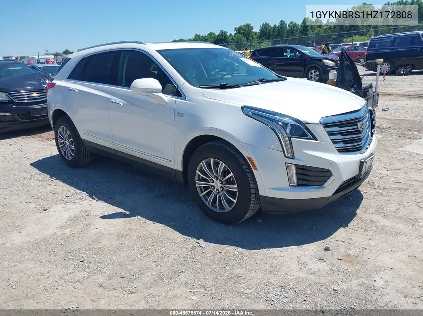 2017 Cadillac Xt5 Luxury VIN: 1GYKNBRS1HZ172808 Lot: 45575574