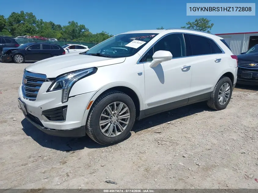 2017 Cadillac Xt5 Luxury VIN: 1GYKNBRS1HZ172808 Lot: 45575574